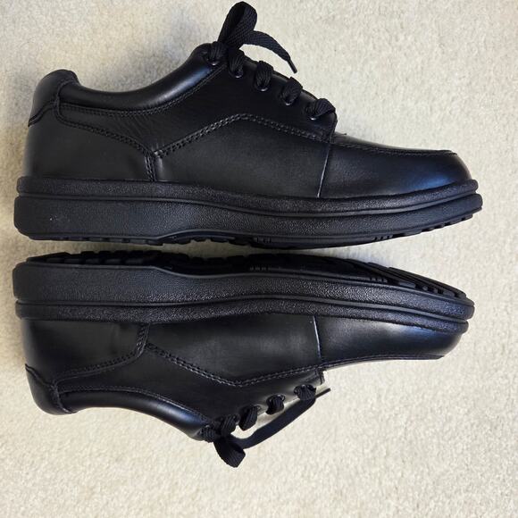 NEW Vintage Thom McAn 12W Men\'s Lace-Up Oxford Leather Walker Shoe Blk #84173